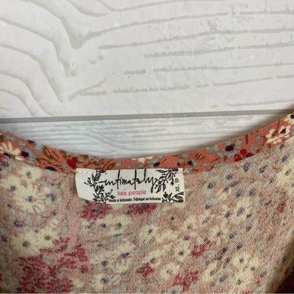 Intimately Free People All My Love Printed Floral Slip Mini Dress Size XS - Picture 6 of 9